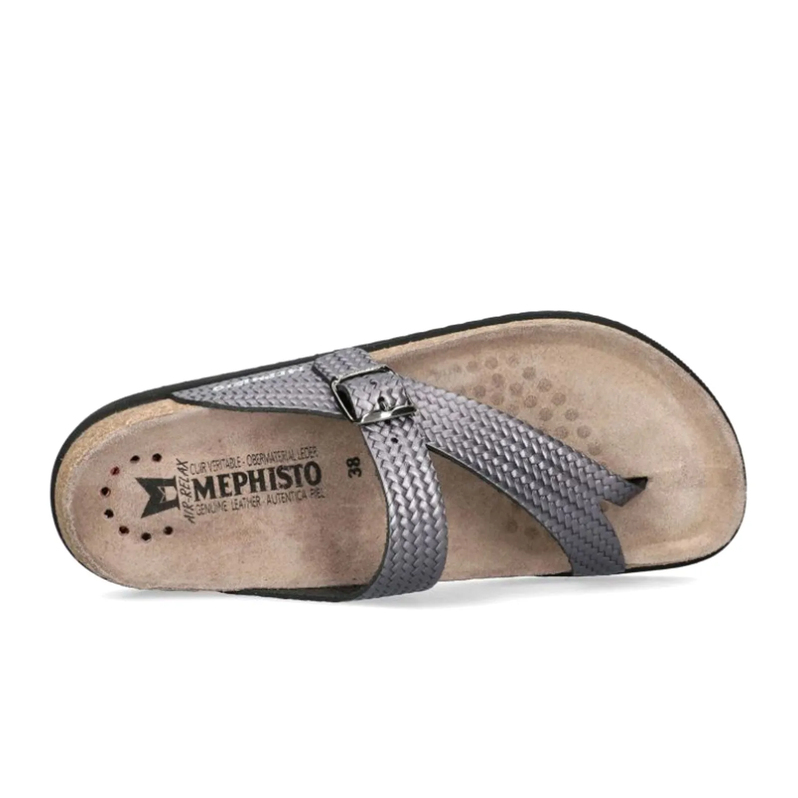 Breathable Linings Mephisto Helen Plus Sandal (Women) - Grey Twist
