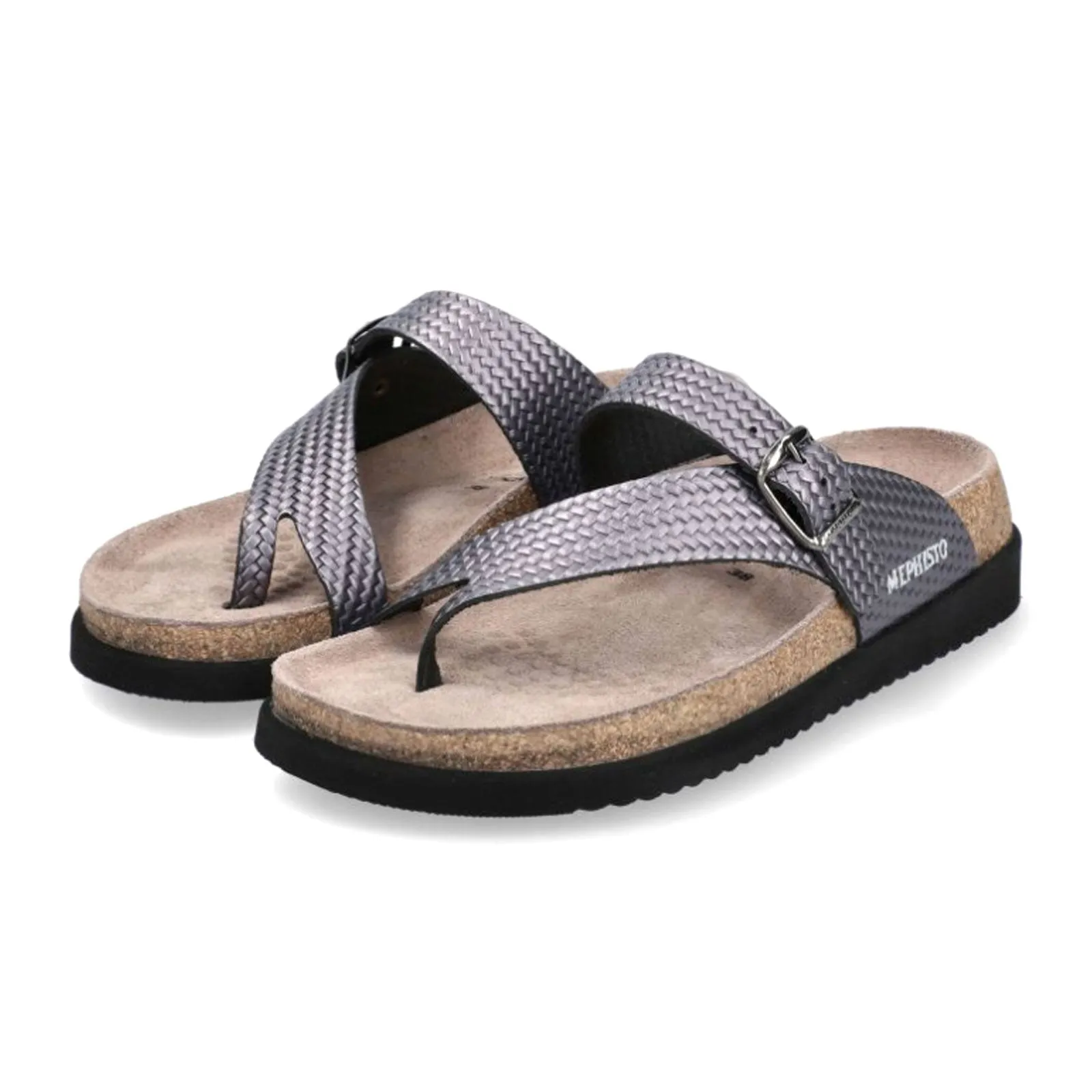 Mephisto Helen Plus Sandal (Women) - Grey Twist Anti   Rust Durable Upper