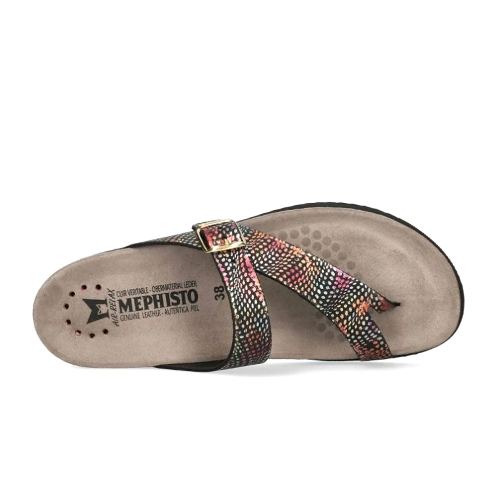 Mephisto Helen Sandal (Women) - Black Kaleidoscope Anti Slip Protection Knit Material