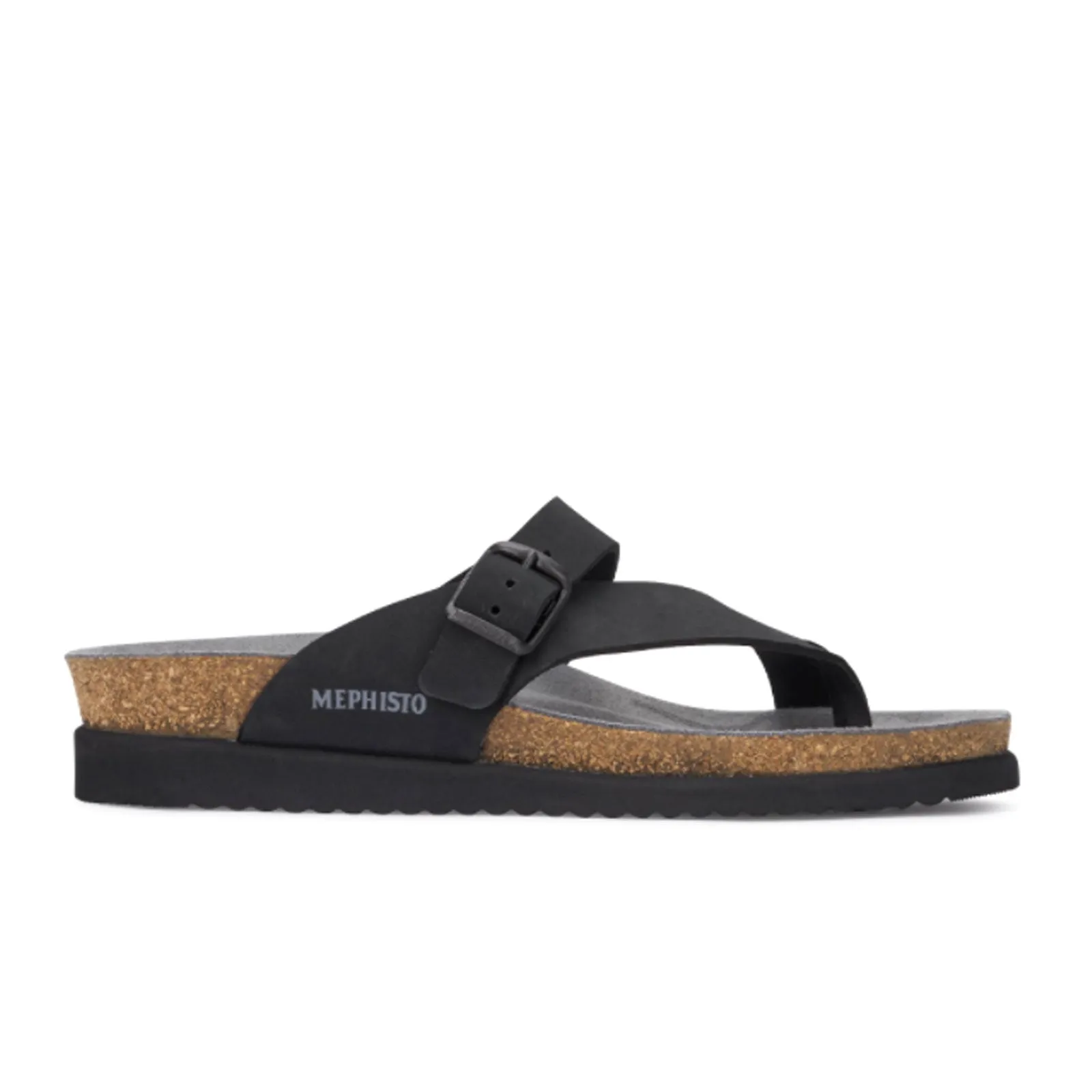 Quick Walk Slip Mephisto Helen Sandal (Women) - Black Nubuck