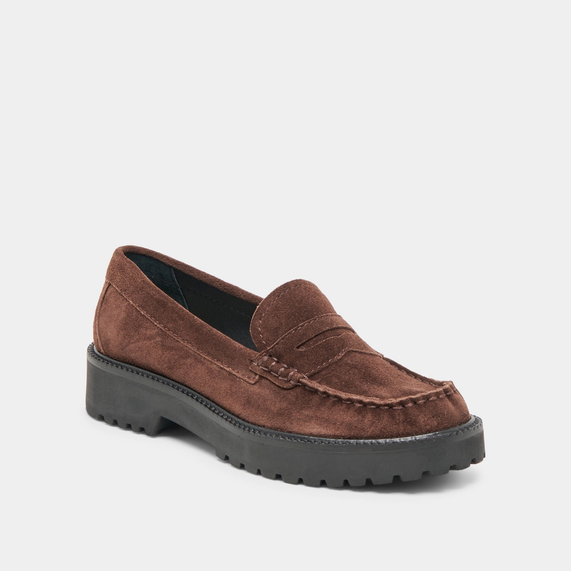 Event Proof Luxe Touch MEREK LOAFERS DK BROWN SUEDE