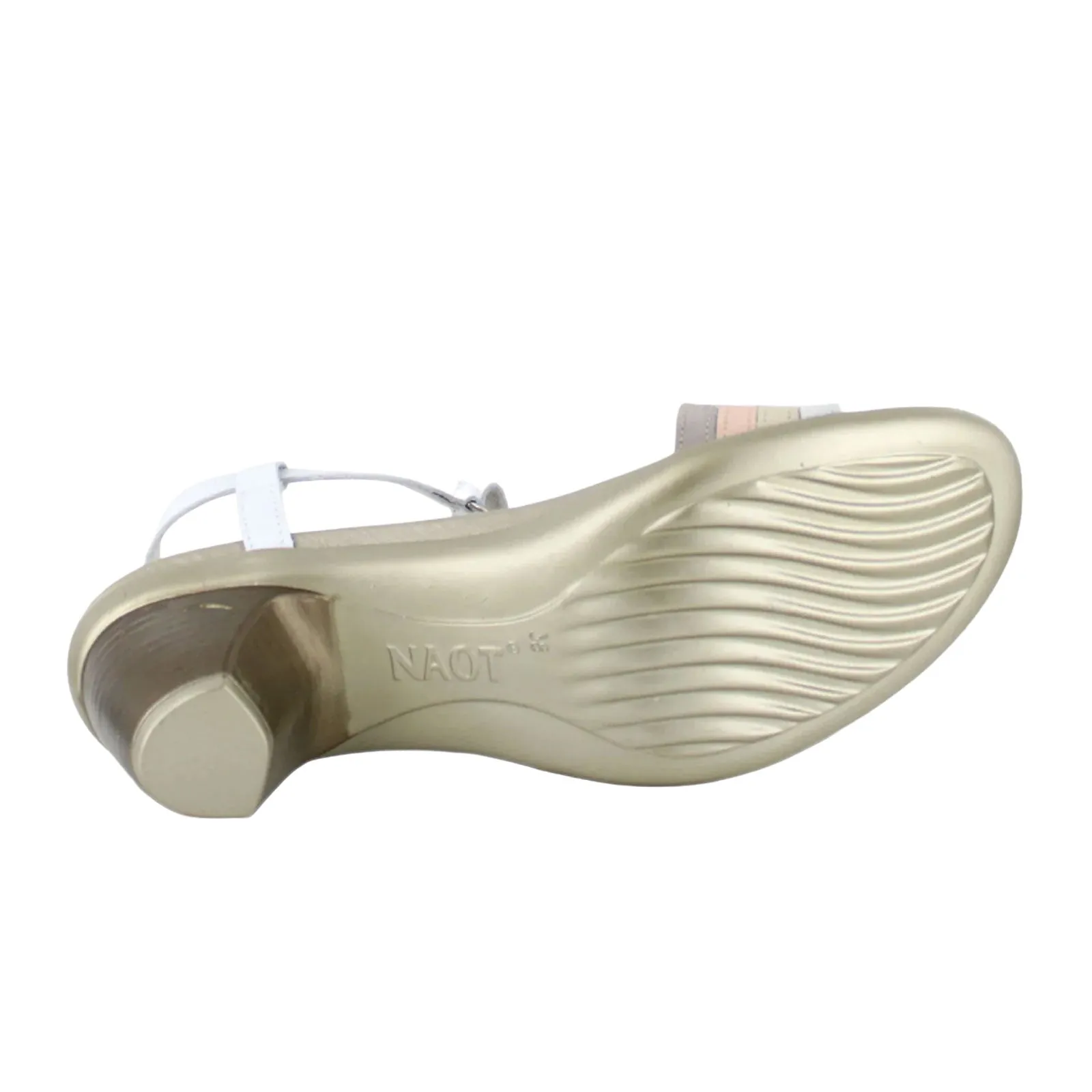 Naot Current Heeled Sandal (Women) - Soft Silver/Radiant Gold/Silver Luster/White Pearl Instant Wear Footwear Reinforced toe