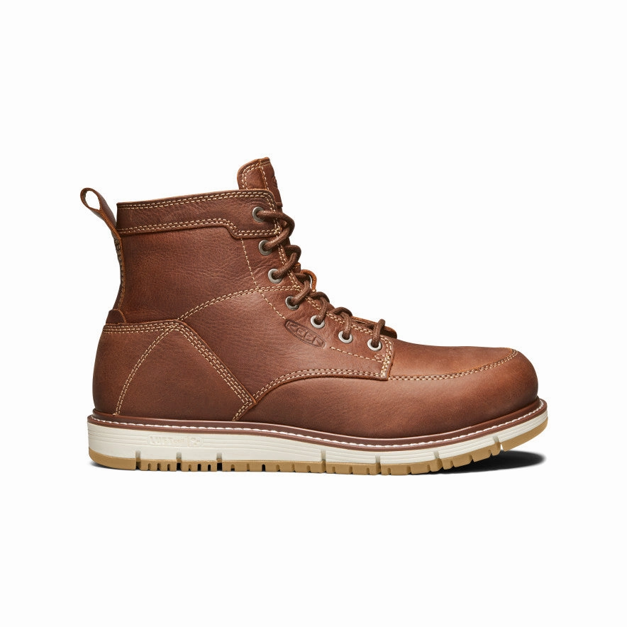 Casual Adventure Breathable Weather Resistant User Men's San Jose 6" Boot (Aluminum Toe)  |  Gingerbread/Gum