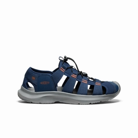 Men's Seanik H2 Sandal  |  Naval Academy/Gold Flame Thermoplastic Durable Frame Slip On Easy Adjust Buckles