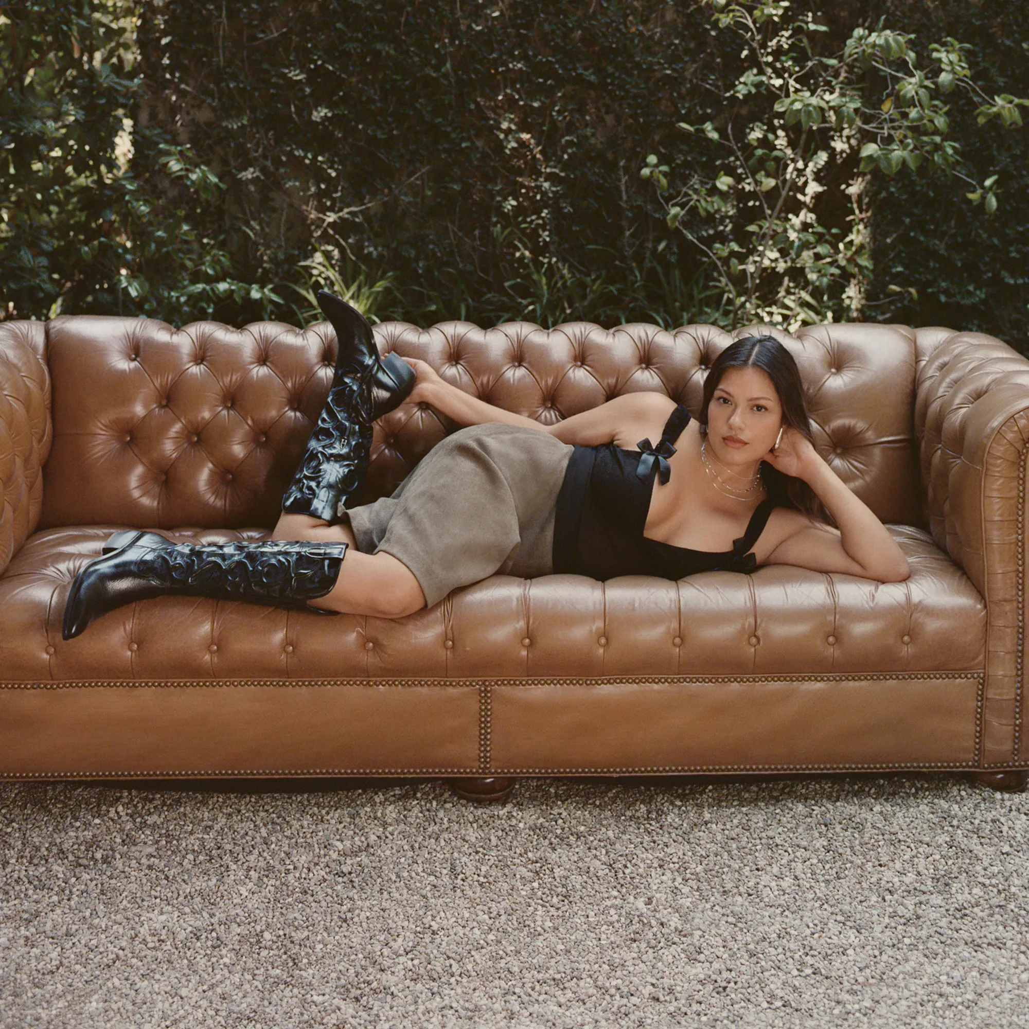 MIRLA BOOTS BLACK LEATHER Anti   Microbial Recycled materials