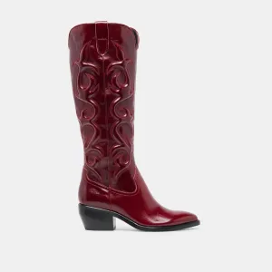 Unlined Comfort Sport Performance MIRLA BOOTS OXBLOOD LEATHER