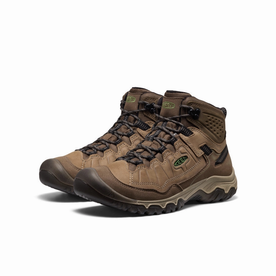 Buckle Shine Men's Targhee IV Waterproof Hiking Boot  |  Brindle/Canteen
