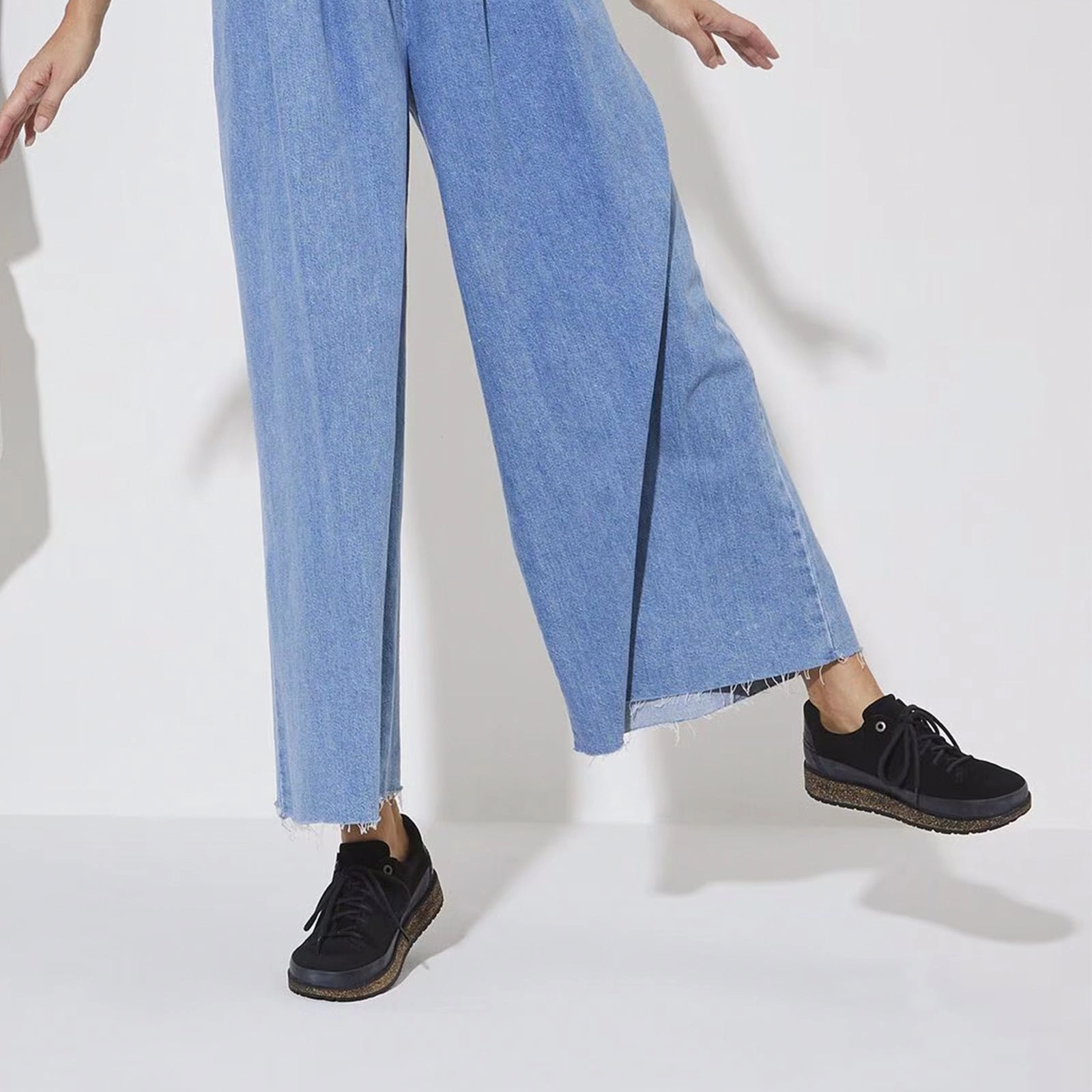 Birkenstock Honnef Low Narrow Lace Up (Women) - Black Suede Daily Style Comfort Cushion