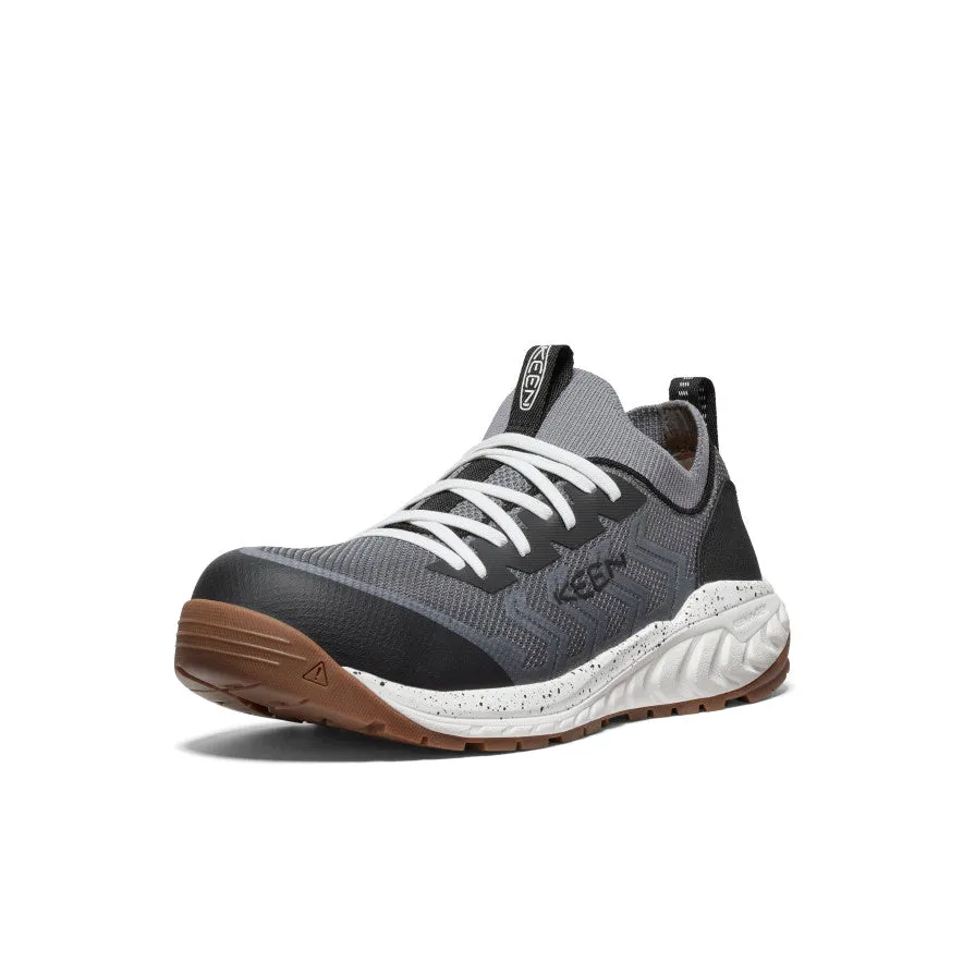 Featherweight Comfort Men's Arvada Shift Work Sneaker (Carbon Toe)  |  Steel Grey/Gum