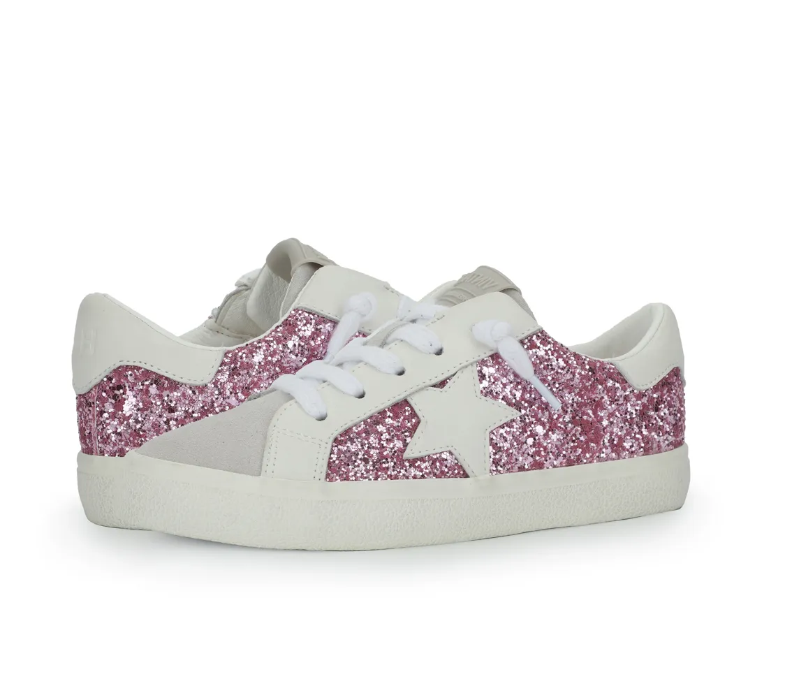 Breathable Rough Trail Hiker Smart Look Mona Vintage Havana Kids Shoes - Pink/Gray Multi