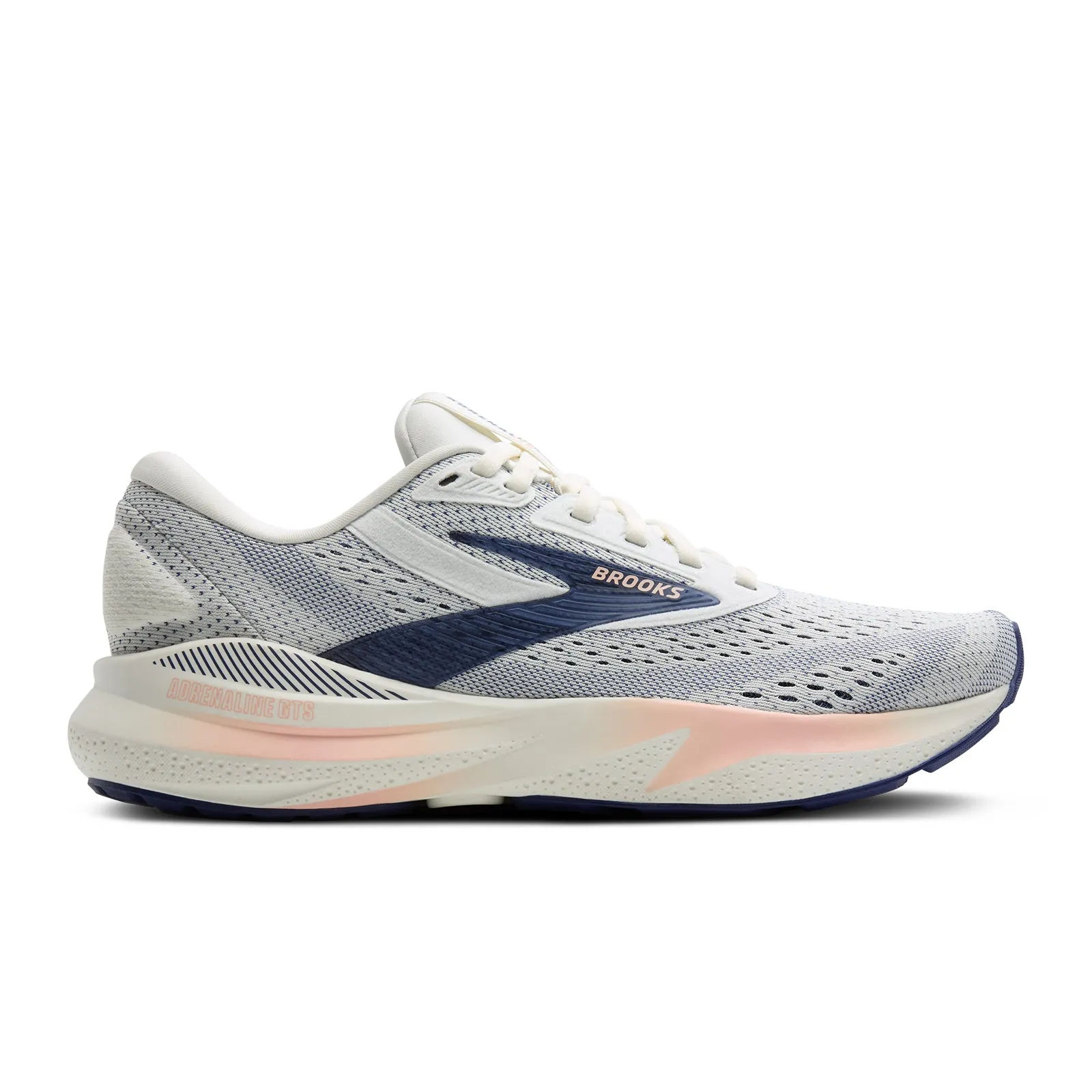 Brooks Adrenaline GTS 24 Running Shoe (Women) - Grey/Blue Ribbon/Peach Feather Light Cold Climate