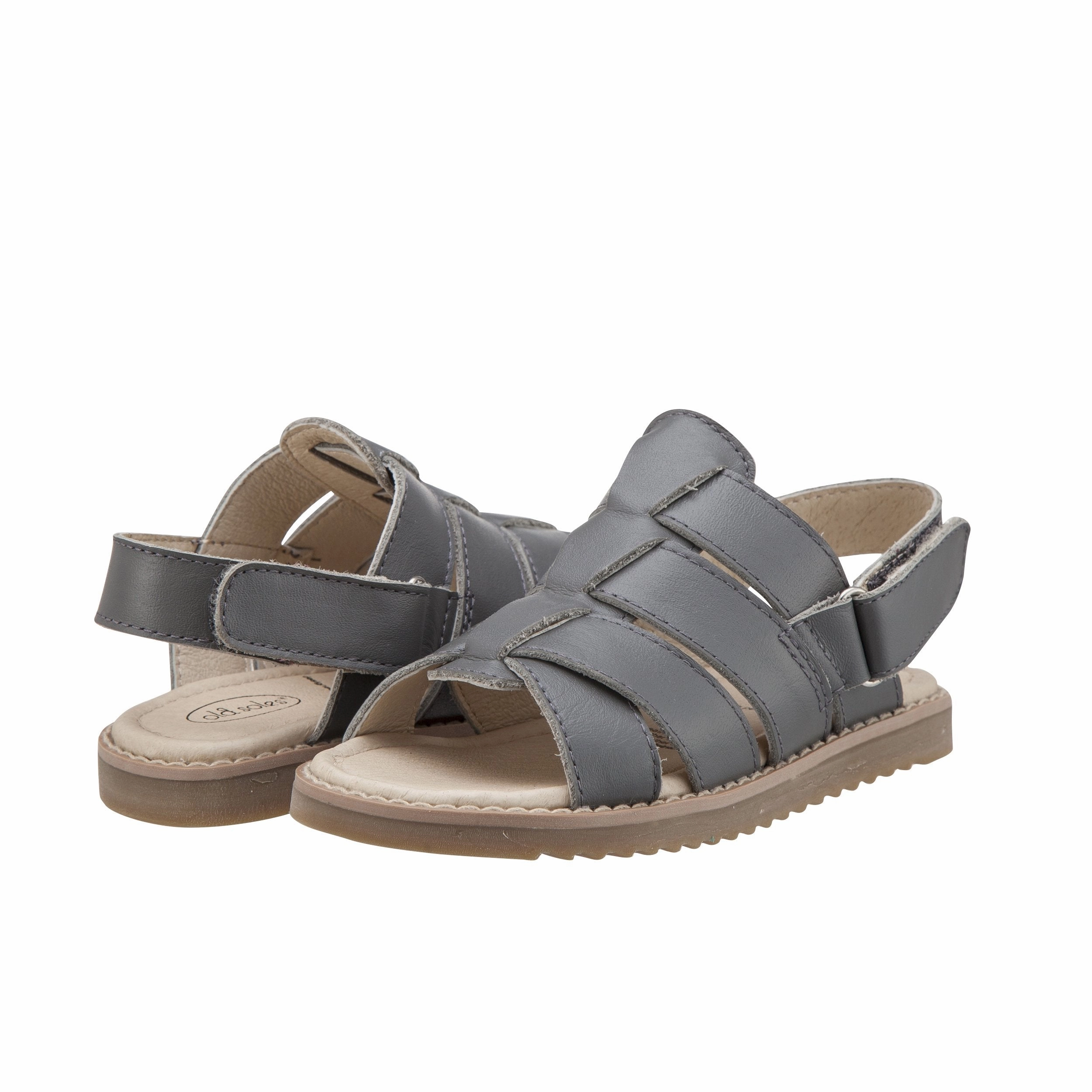 Old Soles Kids Hero Sandals in Grey Classic Activity