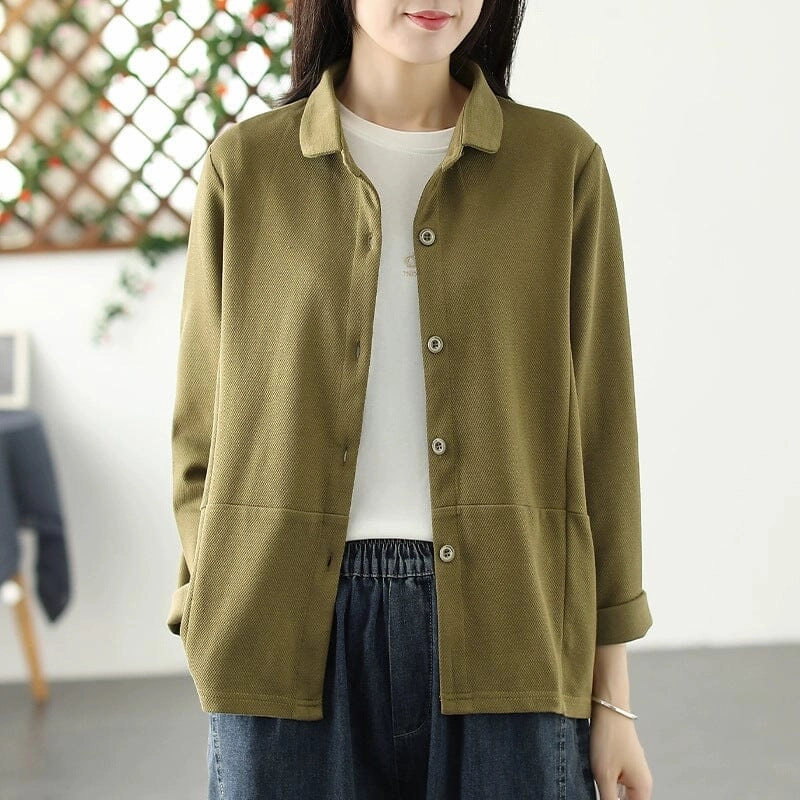 Autumn Casual Fashion Cotton Loose Jacket OdorControl Treatment