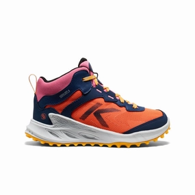 Big Kids' Zionic Waterproof Boot  |  Naval Academy/Nasturtium Breathable flair support - level