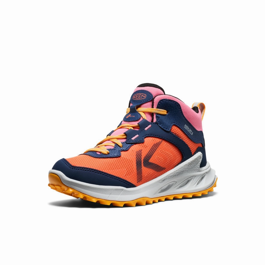 Big Kids' Zionic Waterproof Boot  |  Naval Academy/Nasturtium Energy Returning Cushioning Vibrant fit