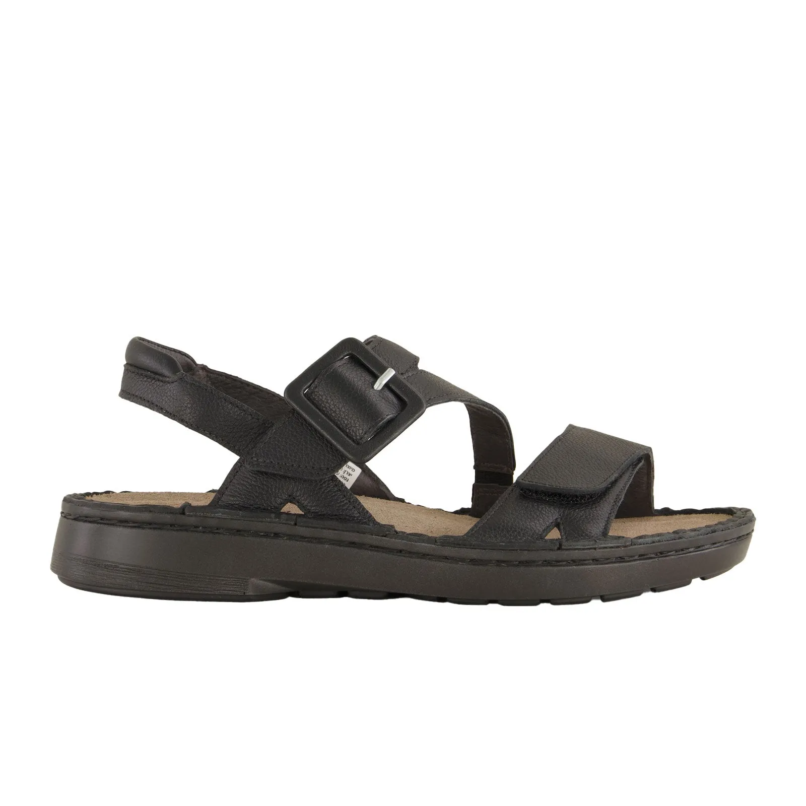 Quick Fit Sandals Quick Relaxation Step Naot Castelo Backstrap Sandal (Women) - Soft Black Leather