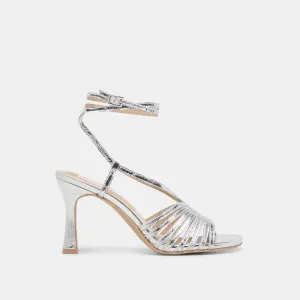 NIVANA HEELS SILVER DISTRESSED LEATHER Fit To Move