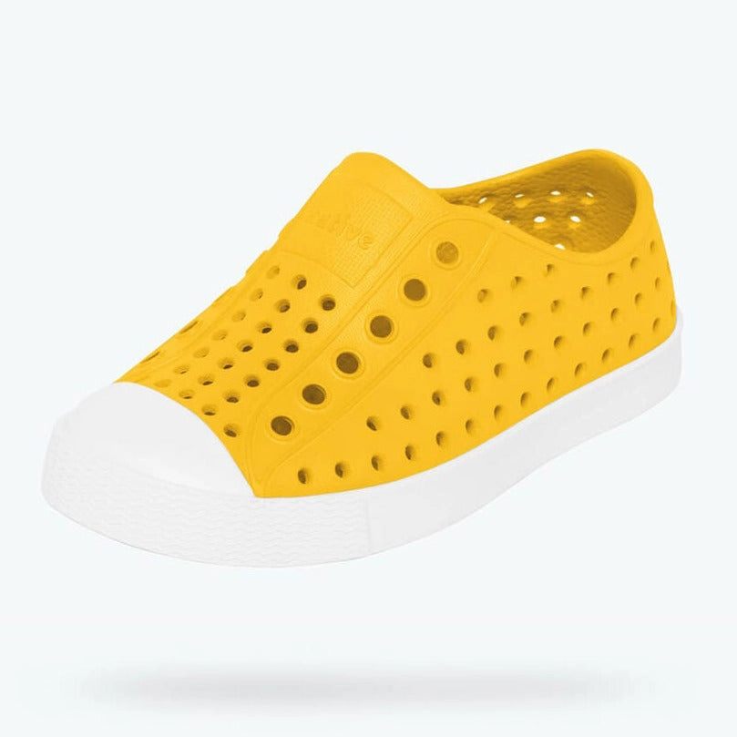 Glam support Native Kids Jefferson Sandals Shoes - Crayon Yellow / Shell White