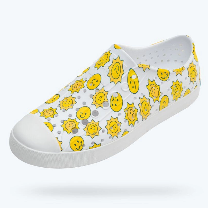 Native Men/Women's Jefferson Sugarlite Print Sandals Shoes - Raincoat Sunsmile Recycled Material Options