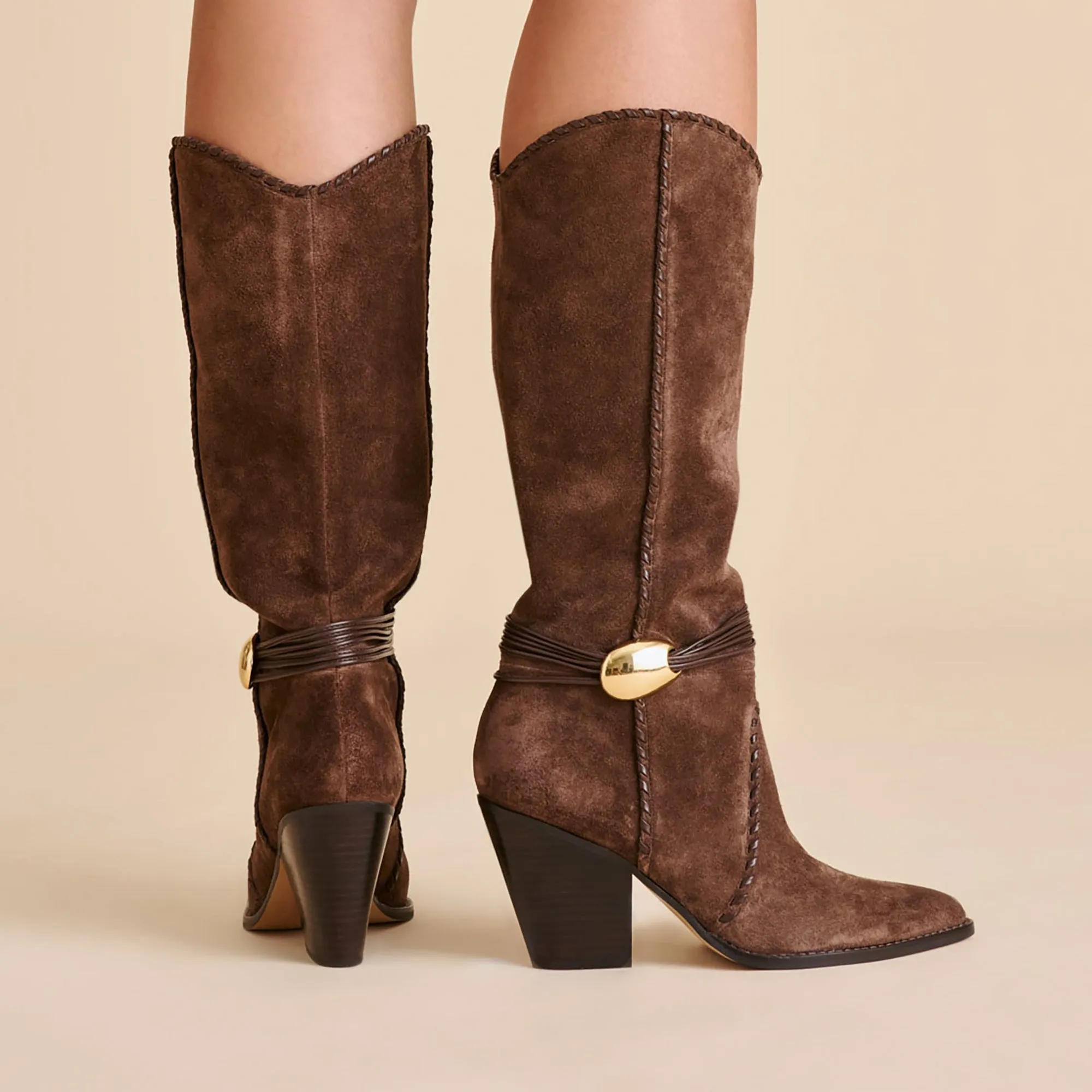 JODY BOOTS DK BROWN SUEDE Versatile Pair