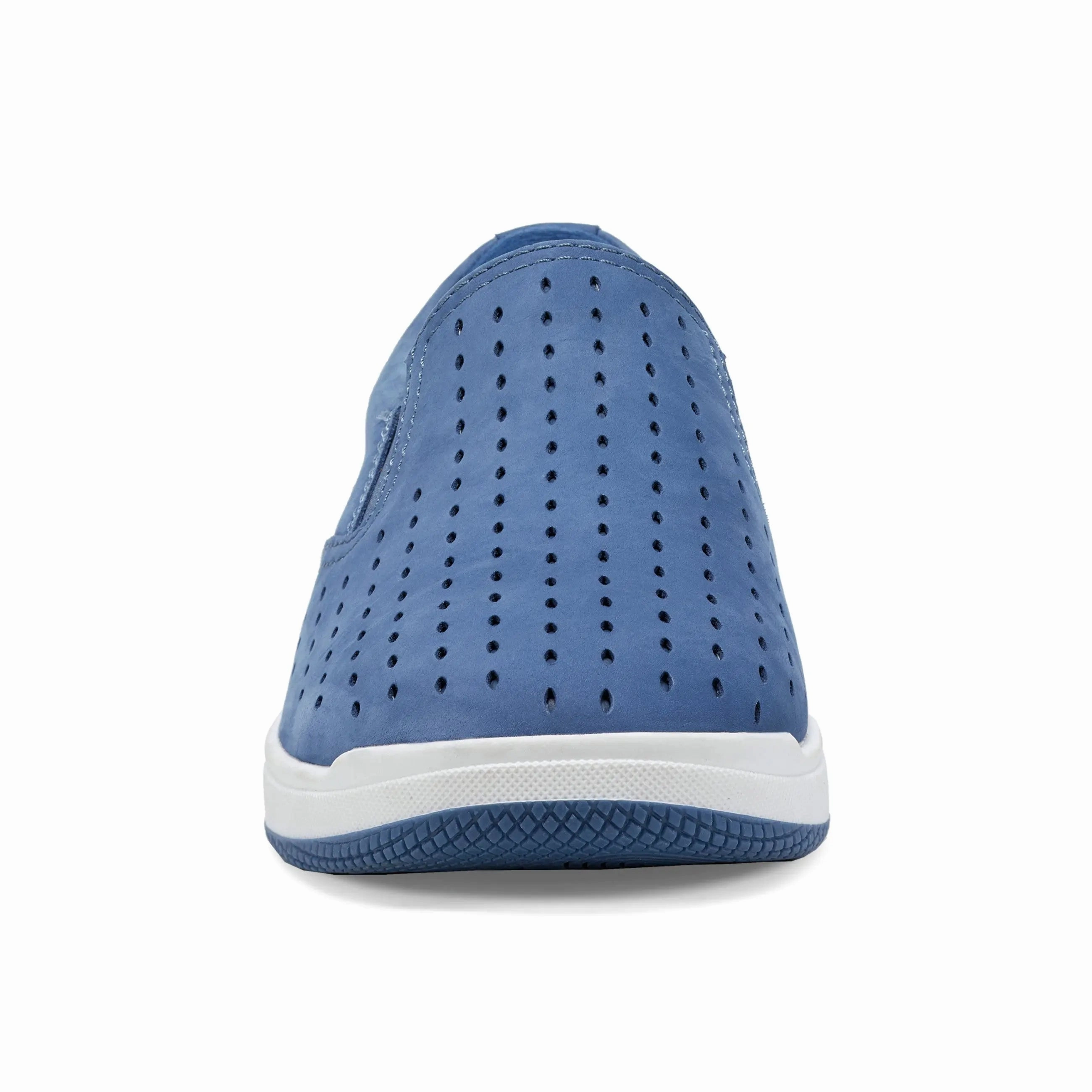 Nel Laser Cut Round Toe Casual Slip-on Sneakers Flexible Padding Event Light