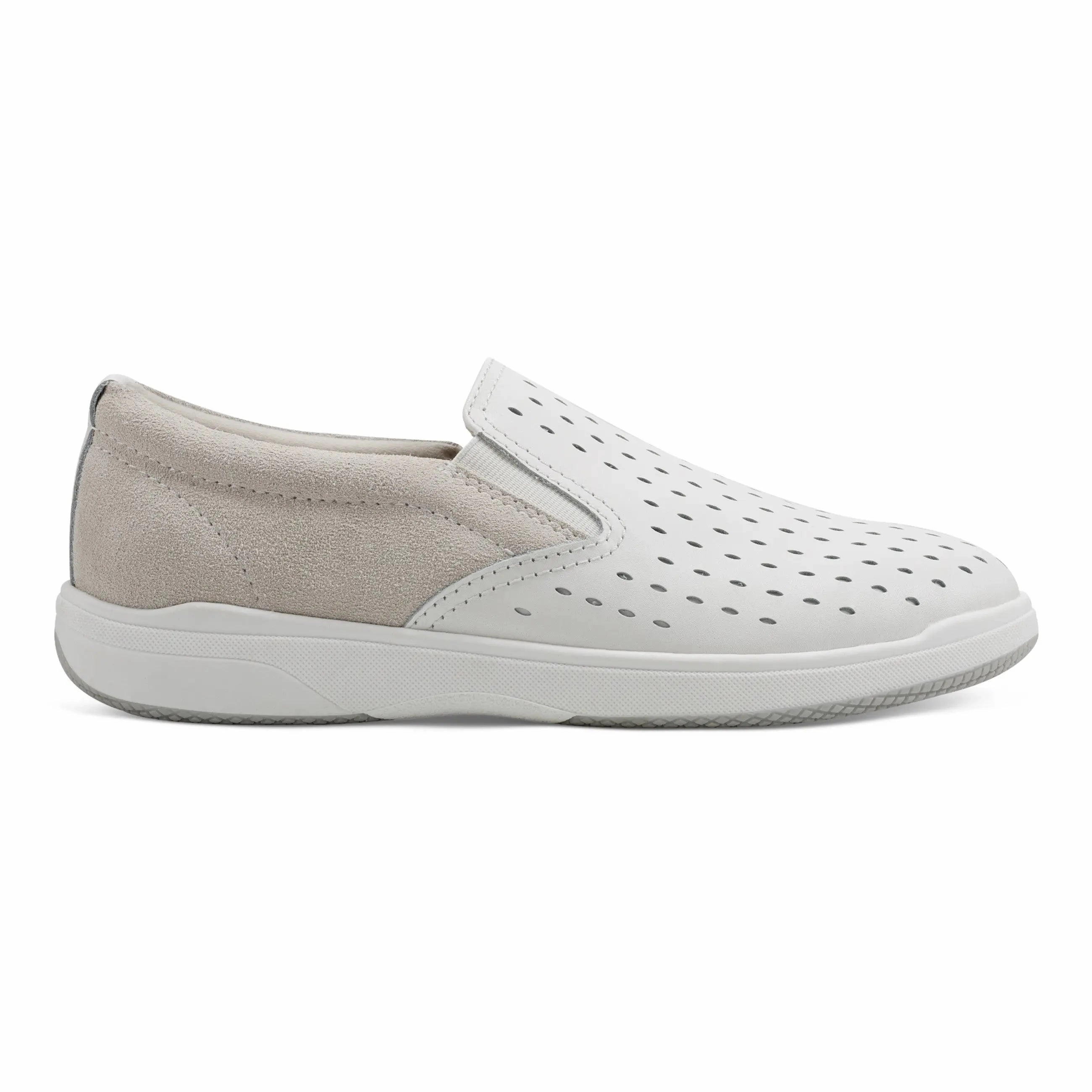 Nel Laser Cut Round Toe Casual Slip-on Sneakers Functional Fit