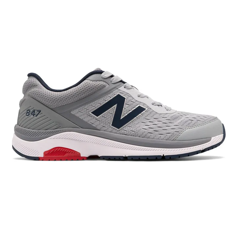 Ultra-soft shock absorption Smooth Toe New Balance Men's MW847 Silver Mink