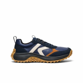 Secure Sole Reinforced Eyelet Durability Women's KS86 Leather Sneaker  |  Sky Captain/Birch