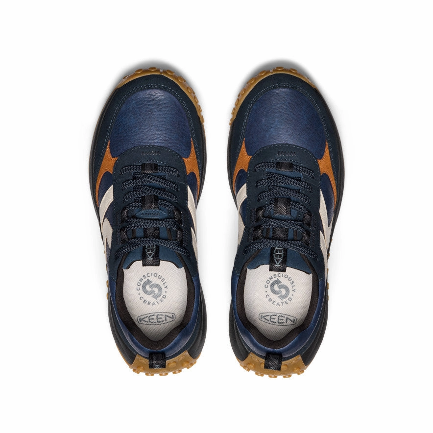 Trend-setting silhouette Tailored ease Women's KS86 Leather Sneaker  |  Sky Captain/Birch