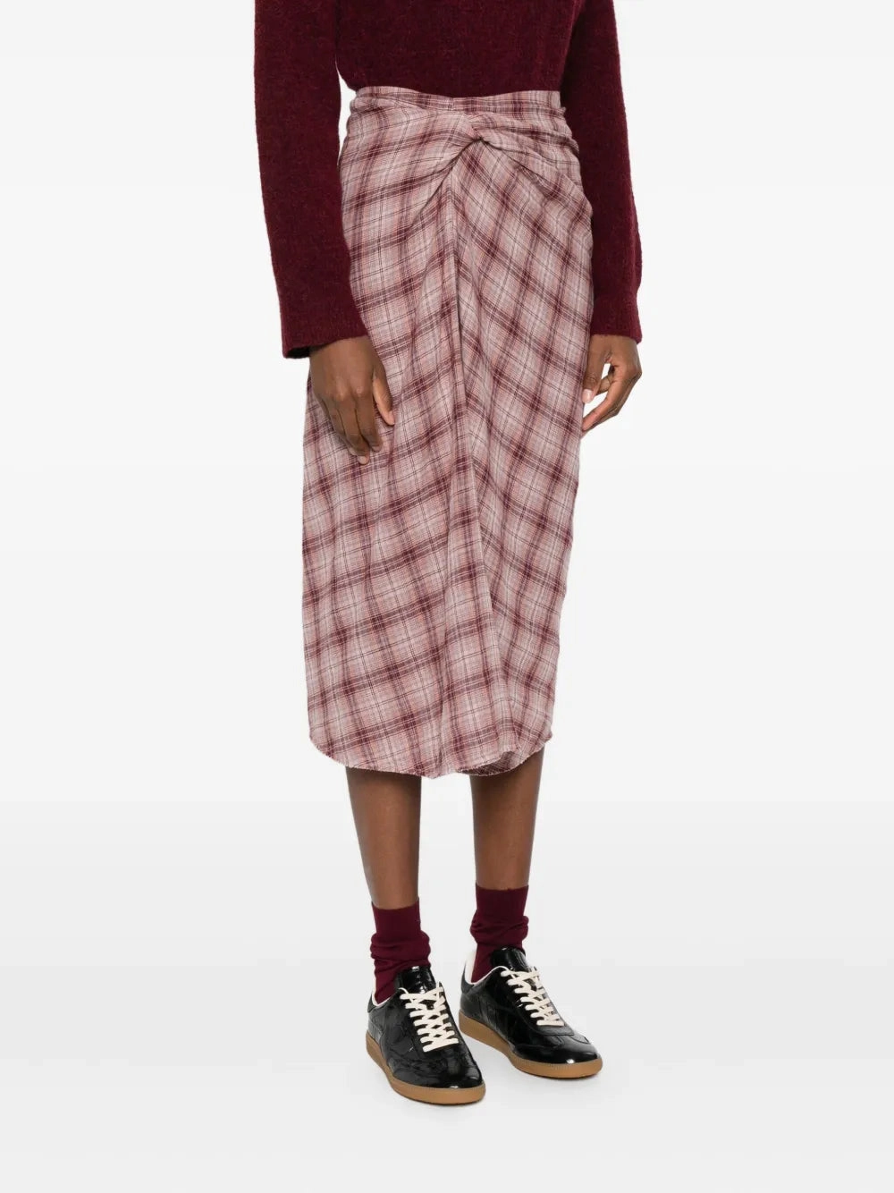 Nicole Skirt in Rosewood Designer Label