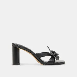 ReinforcedHeel Anti Microbial Treatment NIKIL HEELS BLACK LEATHER