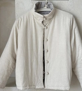 Babakud Women Winter Literary Stand- Up Collar Cotton Quilted Jacket Non Restrictive Mobility Fashion Forward