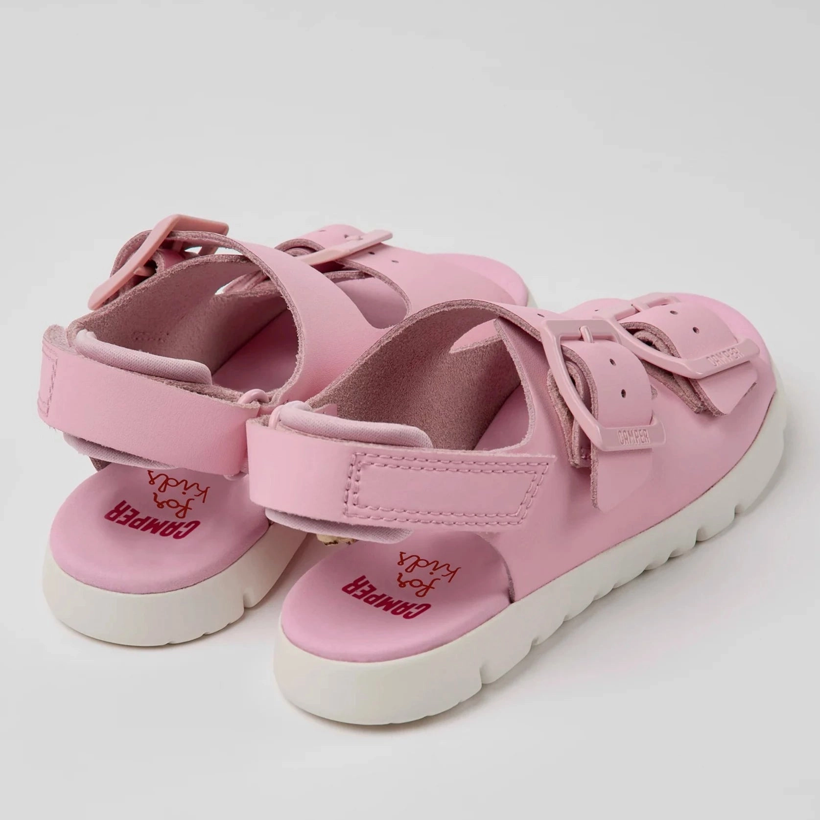 Fashion Trends Rocker Sole Technology Camper Kids Girl ORUGA Pink Leather Sandals