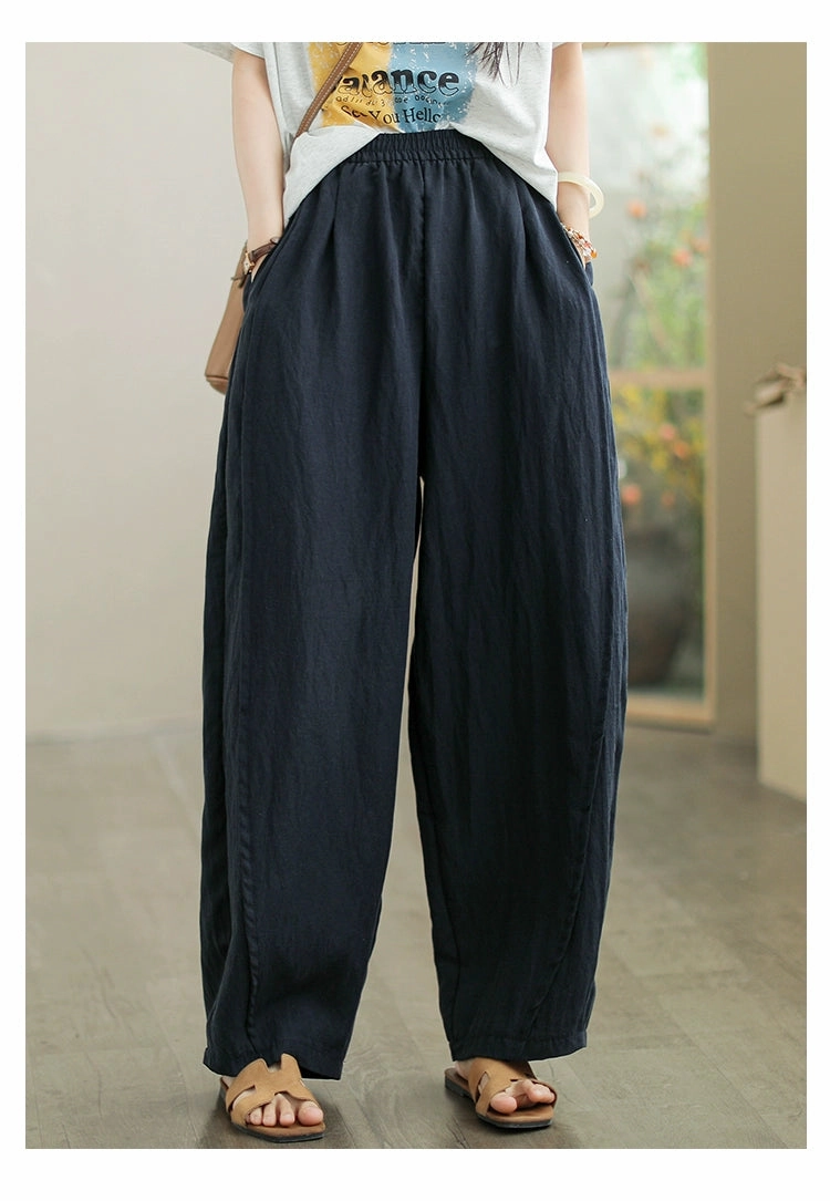 Wrinkle Proof Fluid motion Babakud Summer Casual Tencel Straight-Leg Versatile Pants