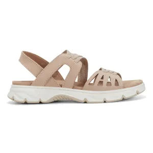 performer Wide Fit Option Vernon Strappy Slingback Casual Flat Sandals