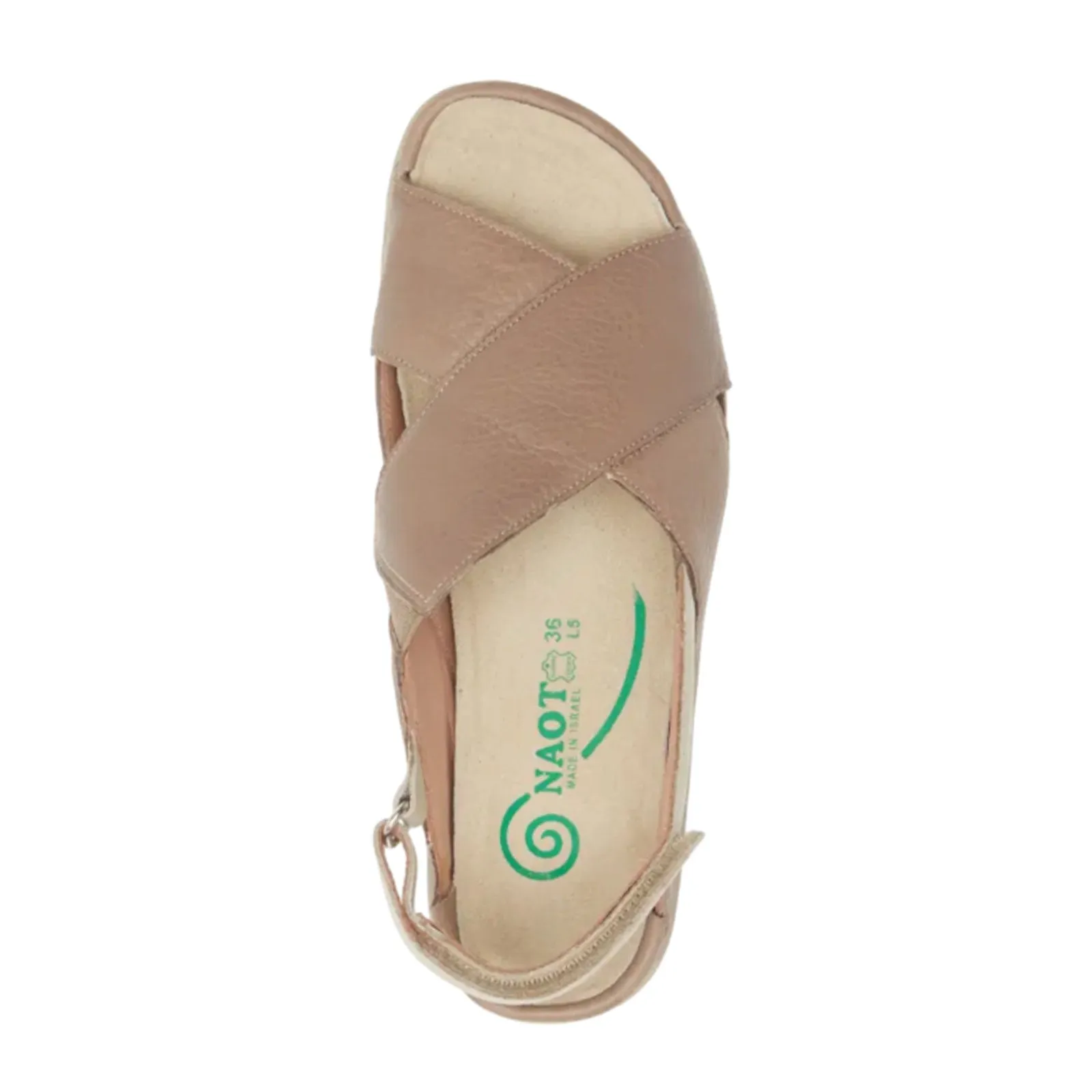 Naot Niho Backstrap Sandal (Women) - Soft Stone Leather/Soft Ivory Leather quick-drying RemovableInsole
