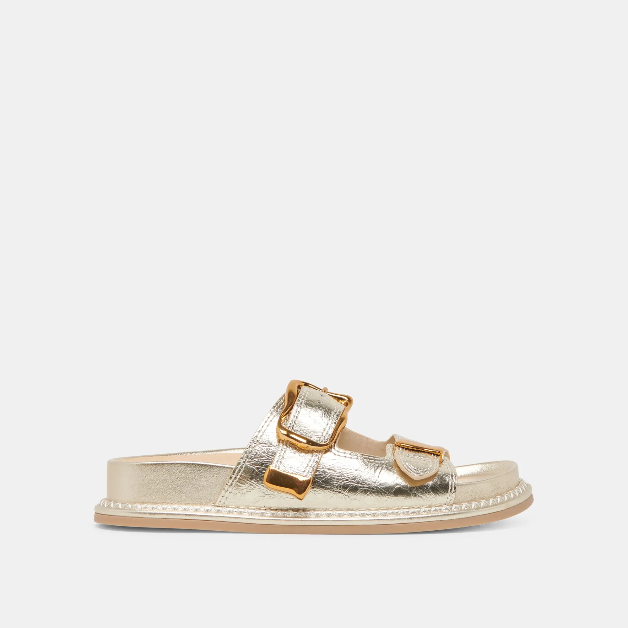 Arch support structure SEVANA SANDALS LIGHT GOLD DISTRESSED LEATHER