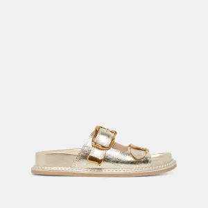 Arch support structure SEVANA SANDALS LIGHT GOLD DISTRESSED LEATHER
