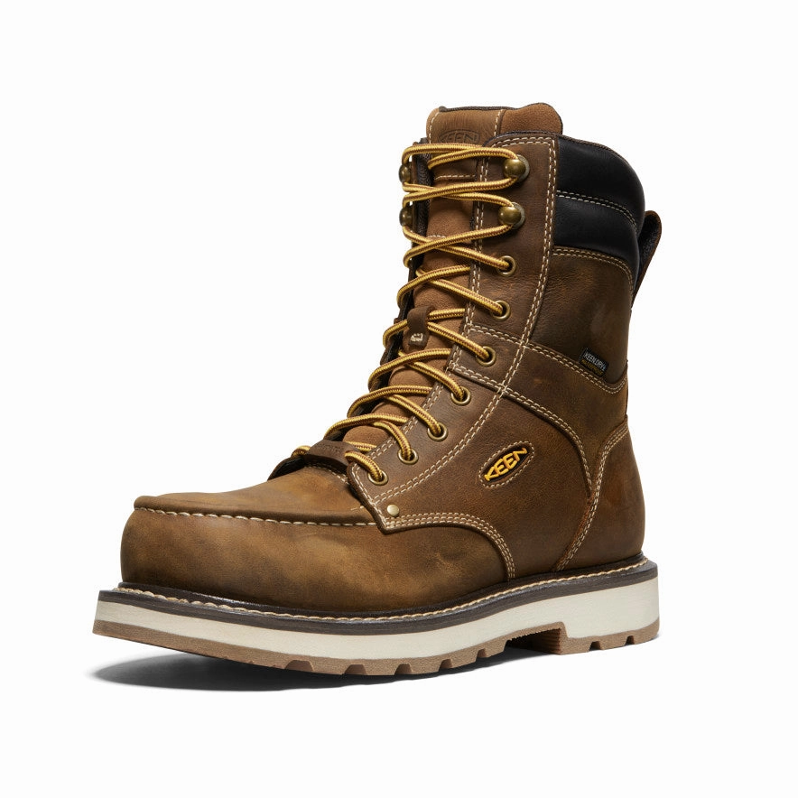 Daily Rugged Classic Appeal Men's Cincinnati 8" Waterproof 90?? Heel Boot (Carbon Toe)  |  Belgian/Sandshell