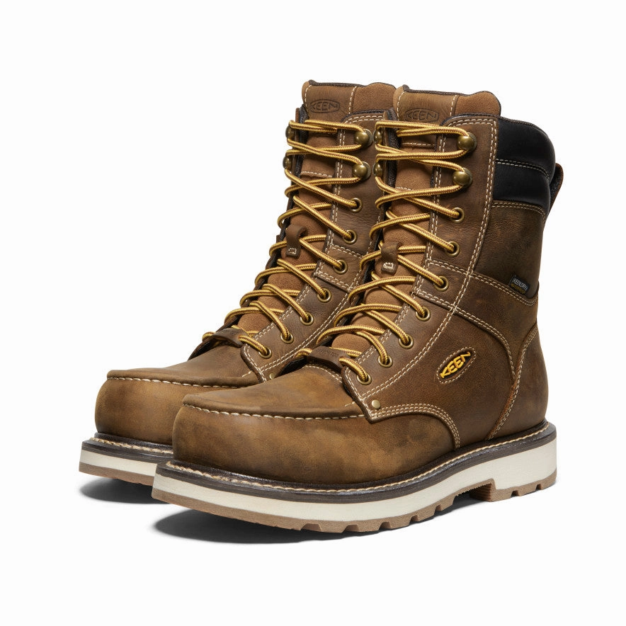 Men's Cincinnati 8" Waterproof 90?? Heel Boot (Carbon Toe)  |  Belgian/Sandshell Anti-odor technology Premium Support