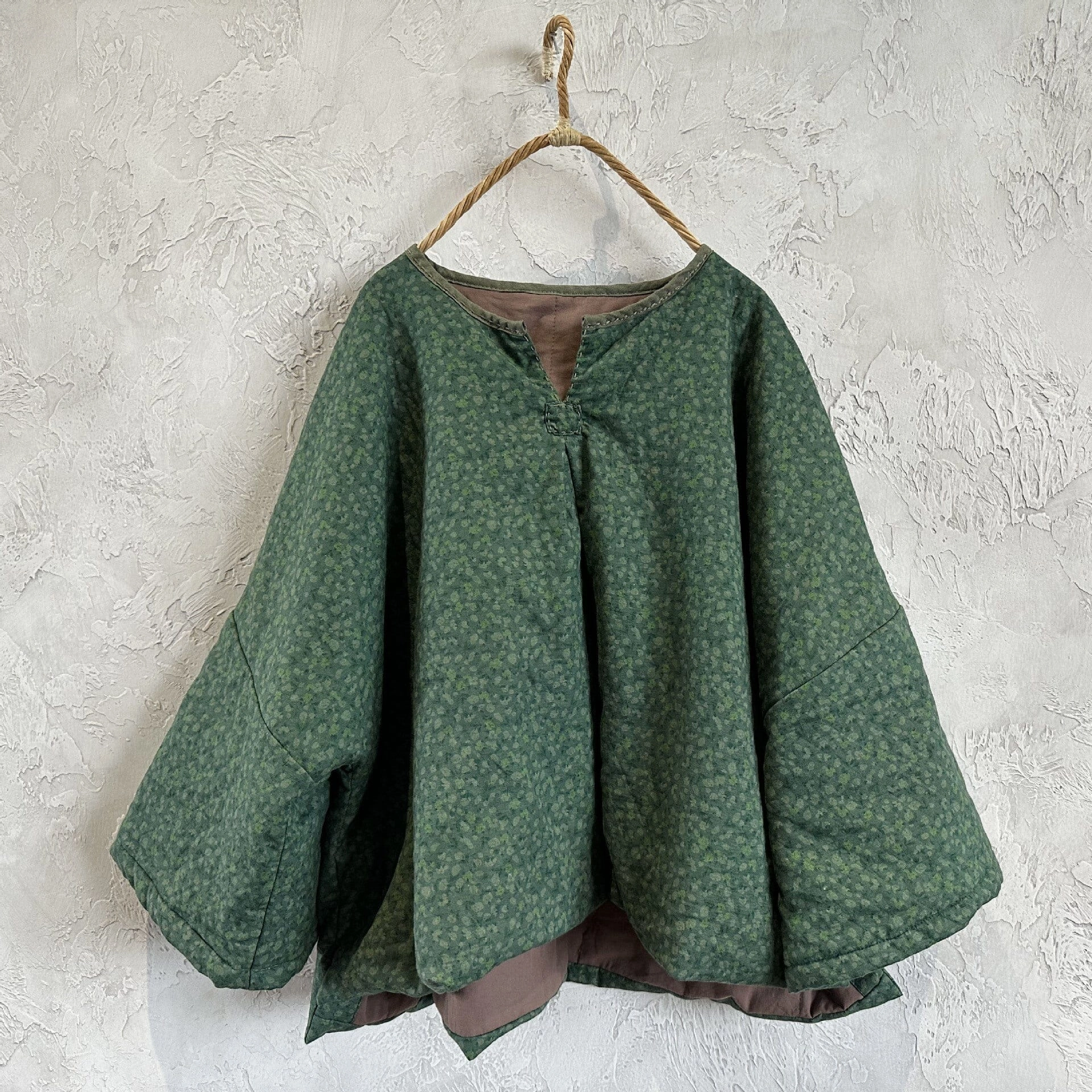 Cold Weather Wet Wicking Autumn Winter Retro Floral Cotton Quilted Coat