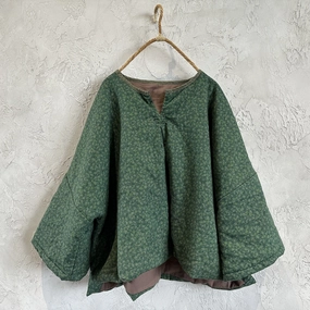 Cold Weather Wet Wicking Autumn Winter Retro Floral Cotton Quilted Coat