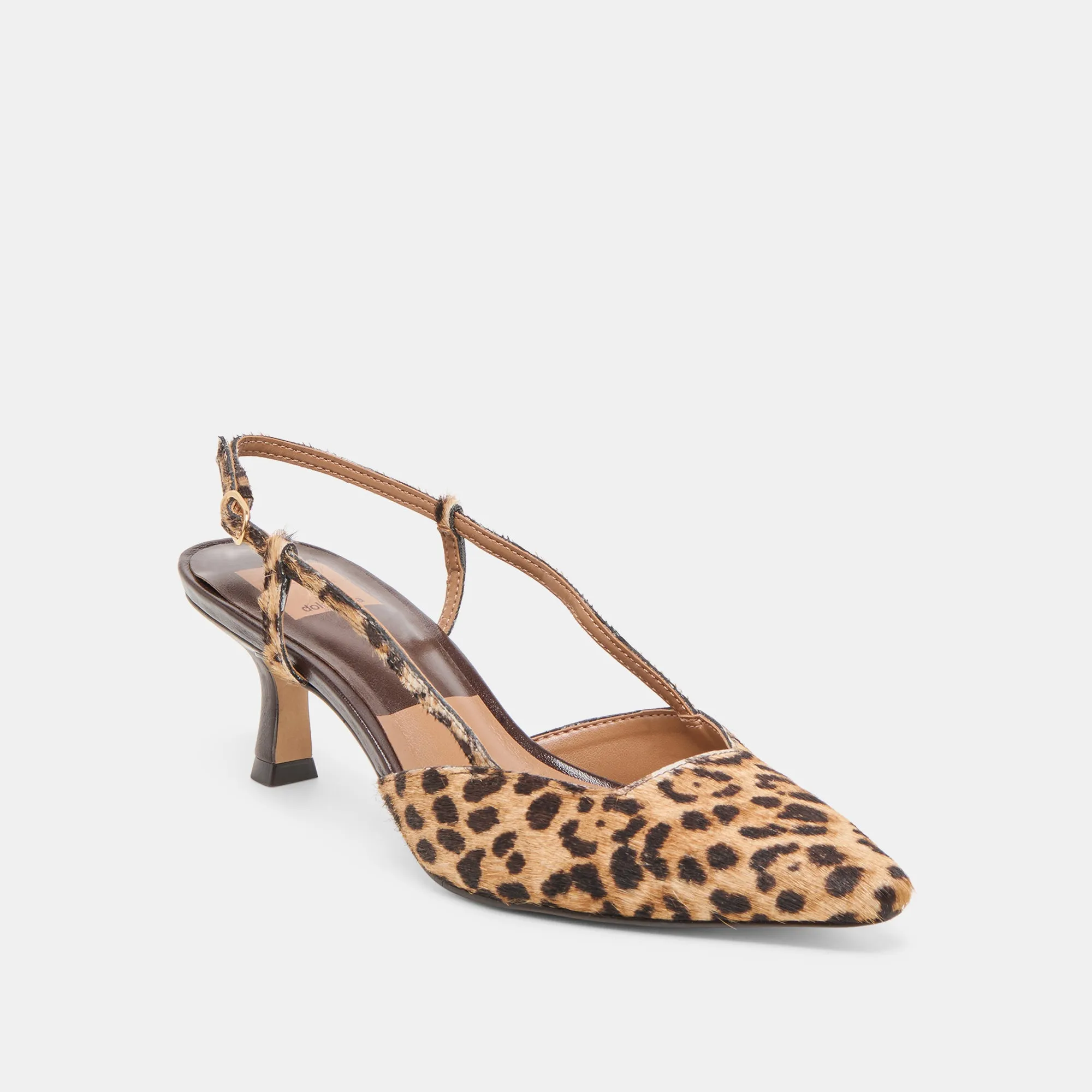 Contoured Support Ultra Comfort ODELA HEELS DK LEOPARD CALF HAIR