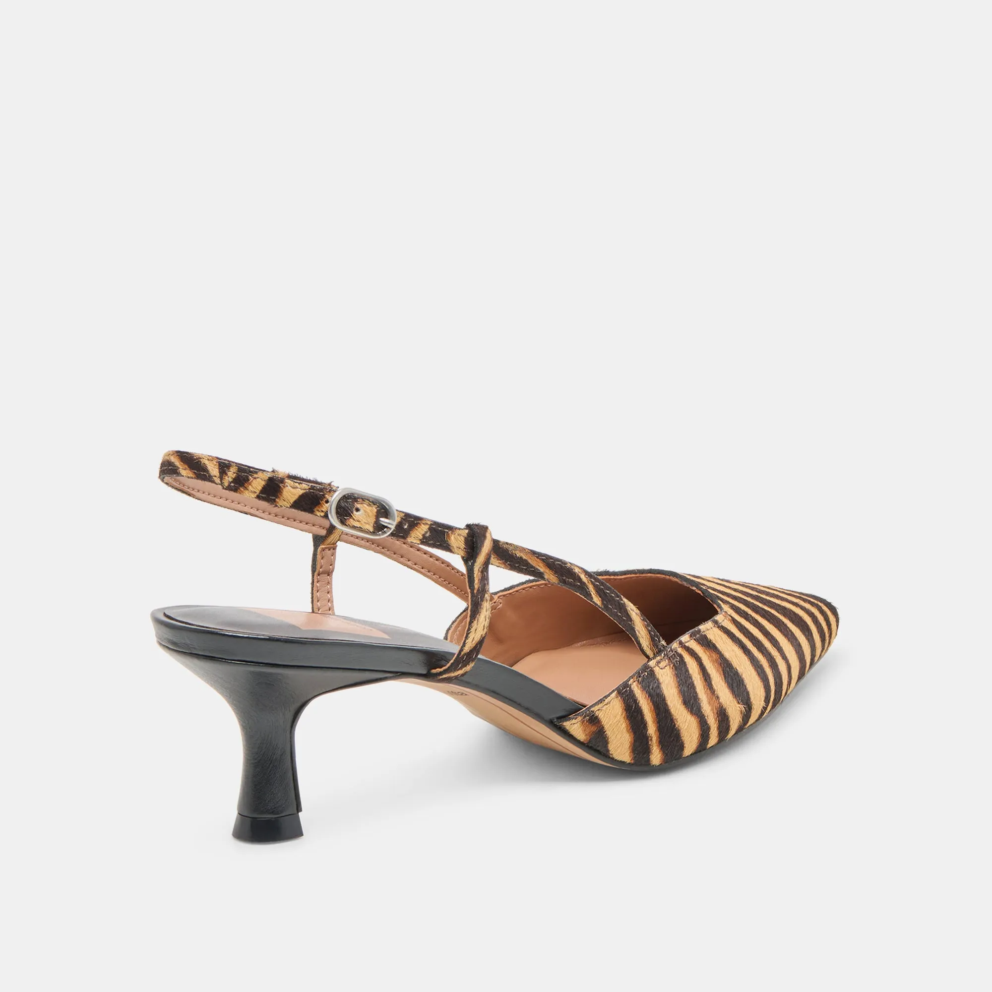 ODELA HEELS TIGER CALF HAIR Supportive support