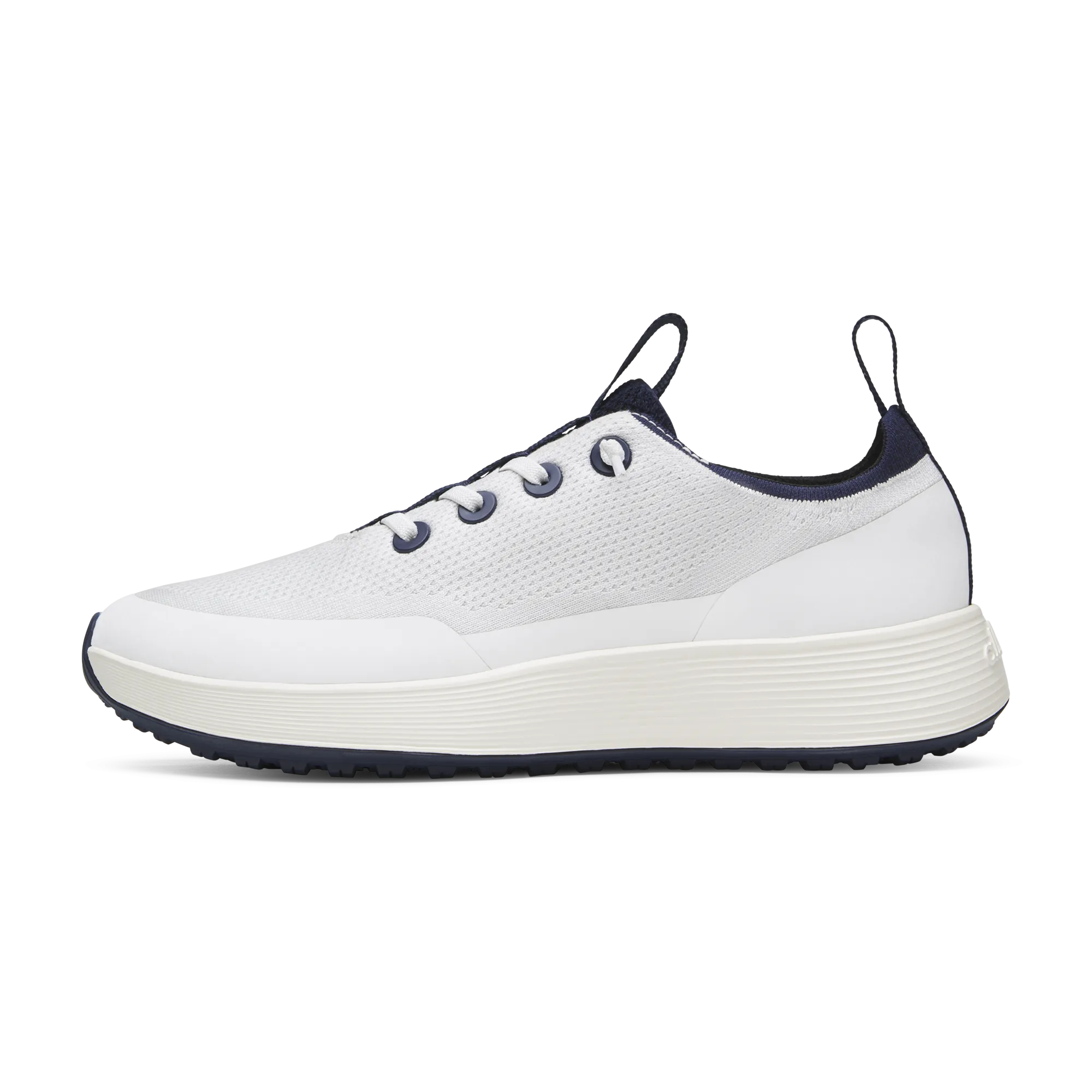 Men's Tree Runner Go - Utility - Blizzard/Deep Navy (Natural White Sole) Modern Cushioning Recycled Synthetic Upper