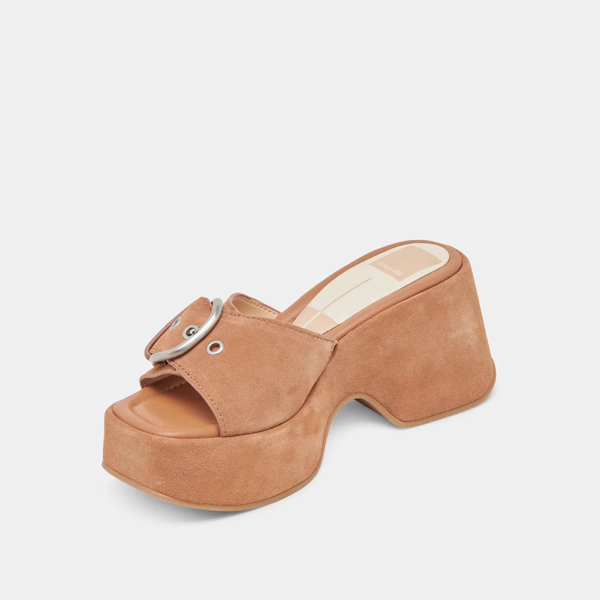 All-purpose fit GISEL HEELS SADDLE SUEDE