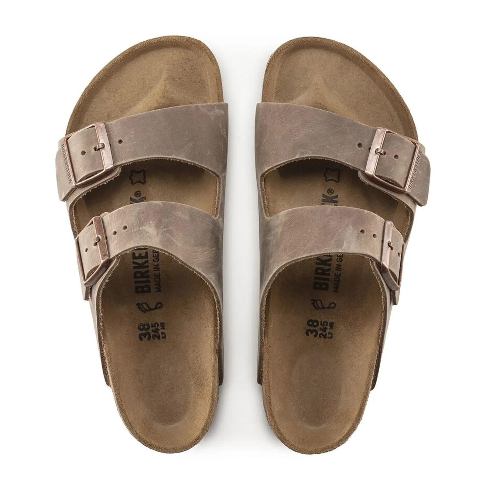 Urban Explorer Birkenstock Arizona Slide Sandal (Unisex) - Tobacco Oiled Leather