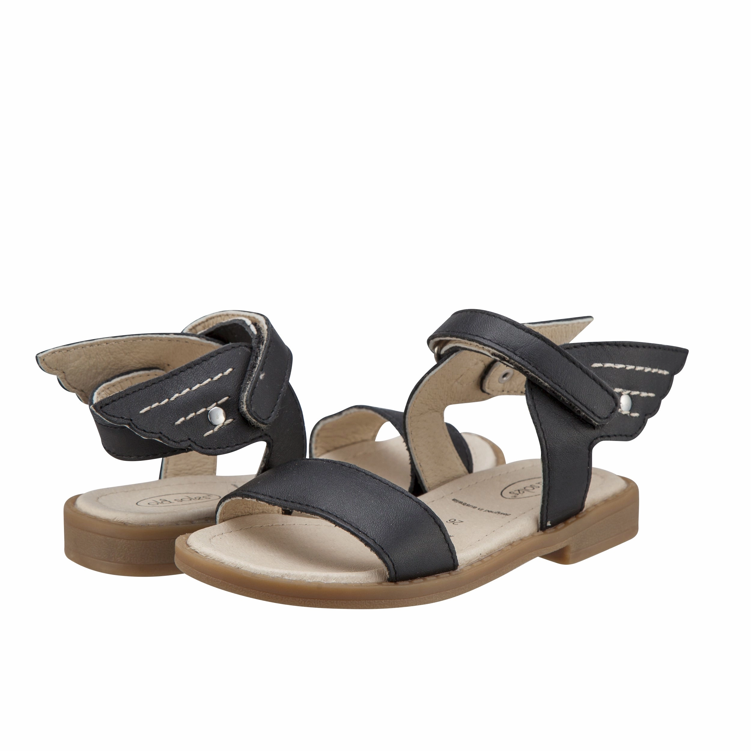 Old Soles Girl's Flying Sandals in Black Fast Lane