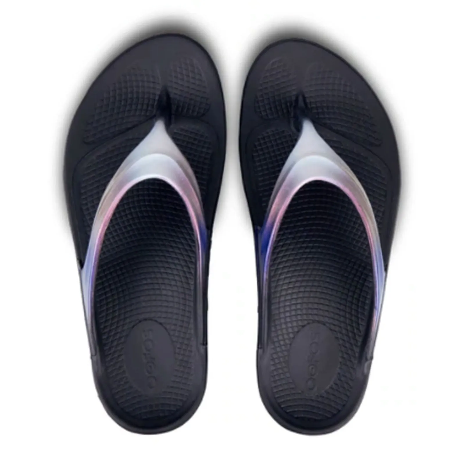 Oofos OOlala Luxe Sandal (Women) - Black/Calypso Quick Wear