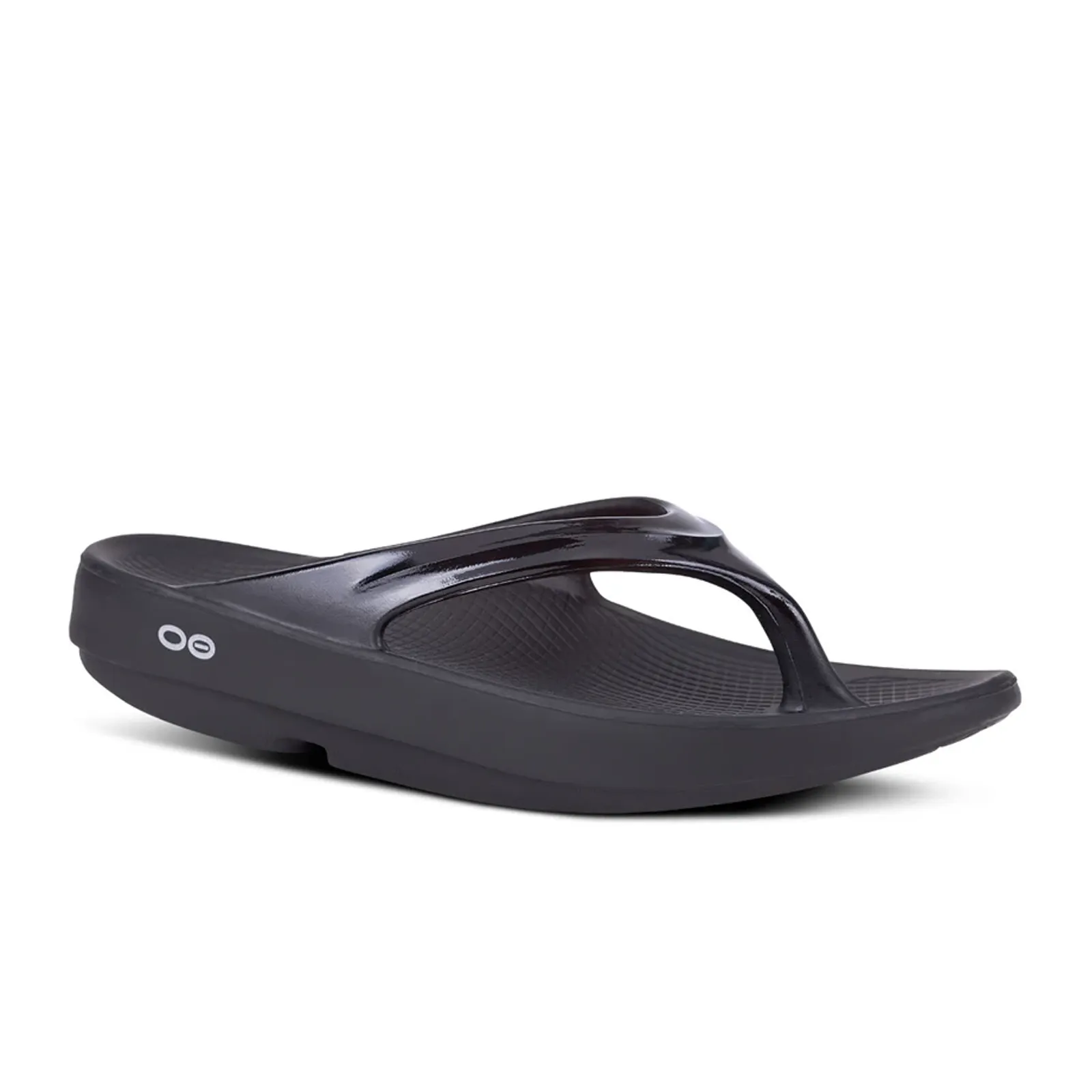 Non Slip Sole Comfort Ankle Support Oofos OOlala Sandal (Women) - Black